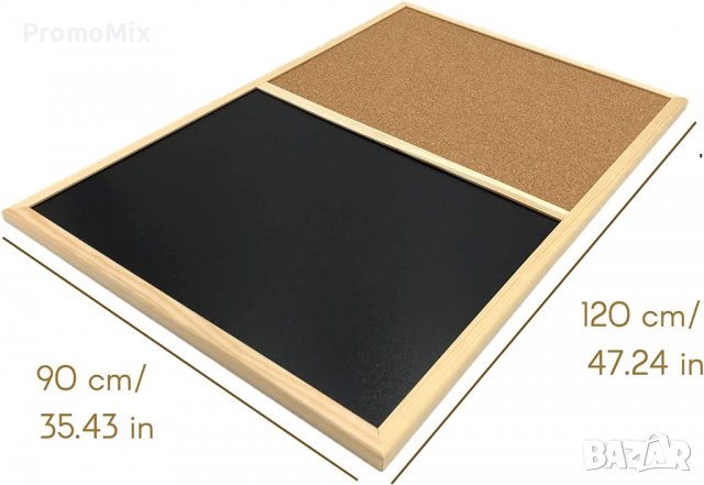 Kомбинирана дъска Сreative home Memo черна магнитна и коркова дъска табло за бележки, снимка 8 - Други - 39512061