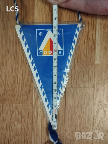  Левски Старо Флагче Флаг от 1990 г. Футбол , снимка 6 - Футбол - 53528198