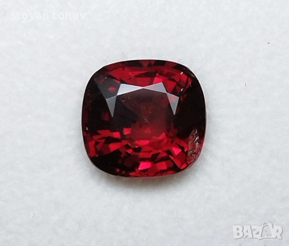 Рядък червен шпинел в голям размер - 3.35кт.! GIA сертификат! Нов! , снимка 4 - Други - 53280538