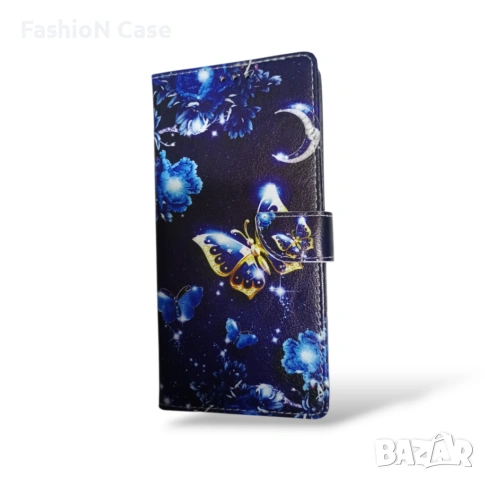 Кожен шарен калъф тип тефтер книга за Samsung A57 5G