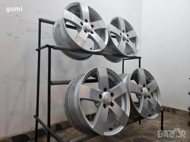 4бр 16ски джанти за  MERCEDES, AUDI, VW 5х112мм A160739 , снимка 5 - Гуми и джанти - 49023998