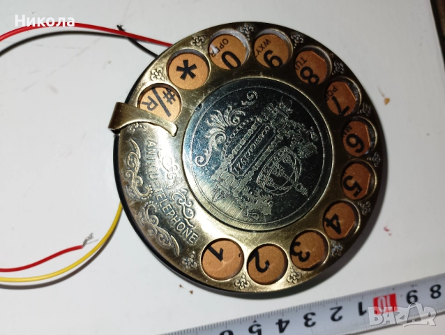 Ретро телефонна слушалка от месинг, снимка 3 - Други - 50357648