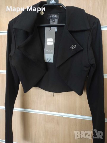  Къс блейзър нестандартен цип на гърба