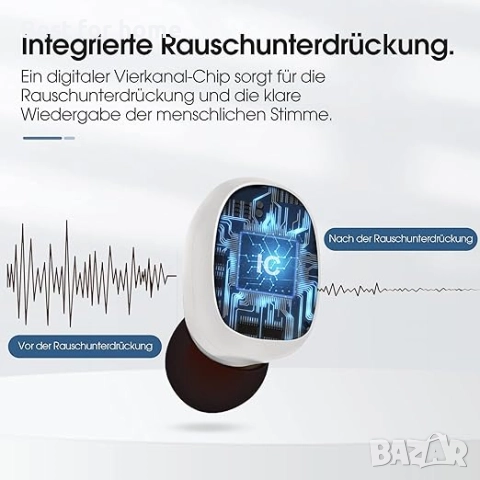 Слухов апарат Britzgo, до 40 часа живот на батерията, с преносима чанта за зареждане, снимка 6 - Други - 52773208