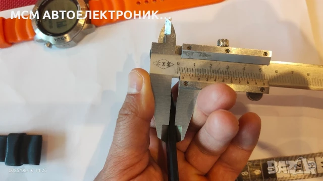 МНОГО ДЪЛГА ЧЕРНА ВОДОЛАЗНА ОРИГИНАЛНА СИЛИКОНОВА КАИШКА NORTH EDGE, снимка 10 - Каишки за часовници - 51358064