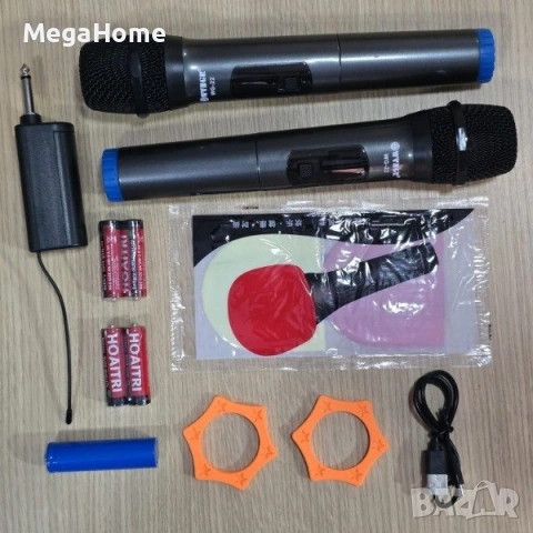 Комплект 2 бр. универсални динамични безжични микрофони WG-22, снимка 4 - Микрофони - 53147282