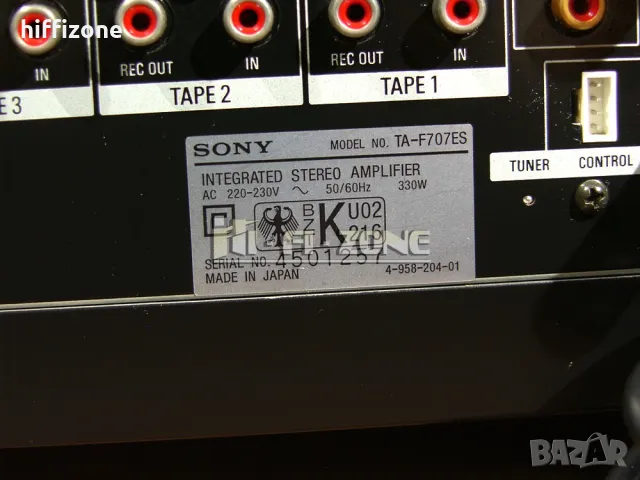 Усилвател  Sony ta-f707es /1 , снимка 11 - Ресийвъри, усилватели, смесителни пултове - 47997718