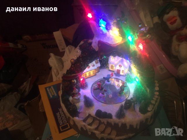 Коледна сцена с LED светлини , снимка 4 - Декорация за дома - 35209268