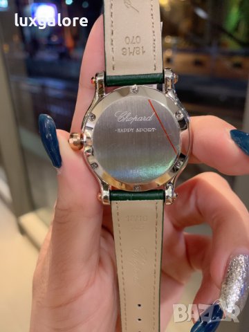 Дамски часовник Chopard Happy Sport Green с кварцов механизъм, снимка 8 - Дамски - 43522957