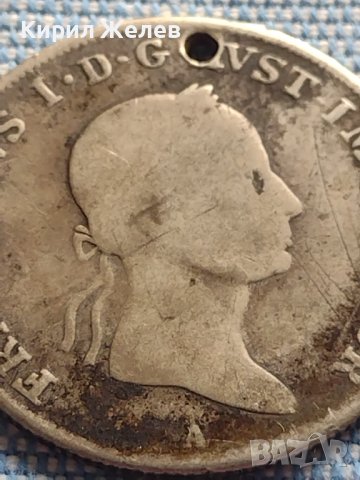 Сребърна монета 20 кройцера 1832г. Франц първи Виена Австрийска империя 13634, снимка 3 - Нумизматика и бонистика - 42944370