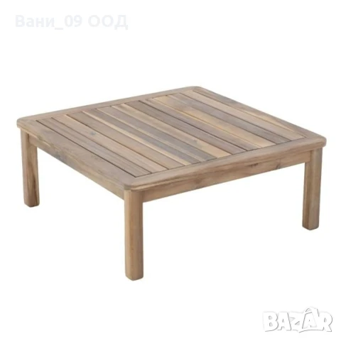 Ниска градинска масичка от акациева дървесина 