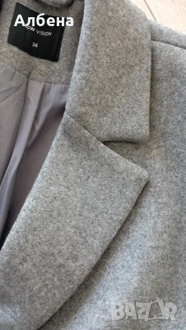 Палто - сиво oversized , снимка 7 - Палта, манта - 48080151