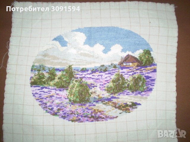 Ръчно ушит-бродиран гоблен , снимка 4 - Гоблени - 35233961