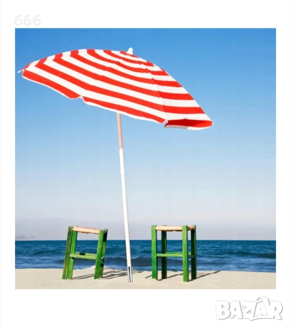 Метална стойка за плажни чадъри, Сребриста., снимка 6 - Други - 52876653