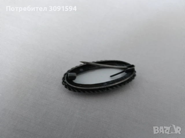 Страхотна антикварна колекционерска руска порцеланова брошка със филигран , снимка 4 - Антикварни и старинни предмети - 51267011