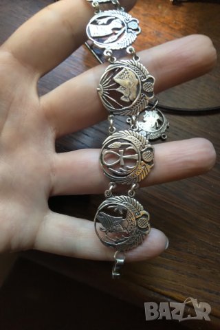 Уникален авторски  сребърен лот Египет намаление, снимка 9 - Бижутерийни комплекти - 32544987