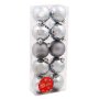 4276 Комплект коледни топки за елха Диско блясък, 10 броя, Ф 5 см, снимка 3