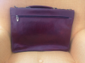 Продавам италианска луксозна бизнес чанта от мека телешка кожа с красива патина, снимка 3