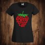 Дамска тениска с щампа ягода Berry Cute, снимка 1 - Тениски - 26514605