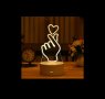 Романтична 3D акрилна настолна нощна лампа-сувенир/подарък за различни поводи, снимка 10