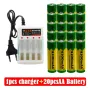Ново висококачествено зарядно устройство + 4 бр. акумулаторни батерии AA 4100mah 1.5V комплект акуму, снимка 17