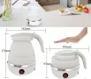 Електрическа кана туристическа- сгъваема - Mormark FOLDCOOK, 600W, 0.6л. Силиконова, Бяла, снимка 2