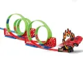 Високоскоростна писта със завъртане на 360 градуса а високоскоростна състезателна кола 666485, снимка 4