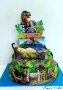 Картонена торта с динозаври, снимка 1 - Други - 20446315