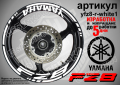 Yamaha FZ8 кантове и надписи за джанти yfz8-r-green1, снимка 8