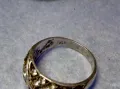 СТАР СКЪПОЦЕНЕН СРЕБЪРЕН ПРЪСТЕН СРЕБРО 925 с ИСКРЯЩИ ФАСЕТИРАНИ ЦИРКОНИ 48652, снимка 5