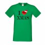 Мъжка тениска Коледа I Love XMAS, снимка 3