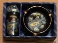 Уникални-Часоовник;пепелник;чаши;ваза;преспапие-зелен мрамор;К-т пепелник,запалка,поставк Au покрити, снимка 10