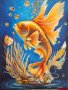 Златната рибка , снимка 1 - Декорация за дома - 43554728