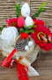 Кошнички с ароматни цветя от пластичен сапун, снимка 1 - Декорация за дома - 44863684