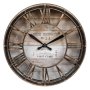 Стенен часовник, с декоративни латински цифри, бронз, 20см, снимка 1 - Декорация за дома - 43866859