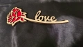 Дървена подаръчна кутия с роза “Love” – ръчна изработка, снимка 7
