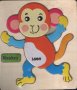 Дървен пъзел: Маймуна, снимка 1 - Игри и пъзели - 39480819