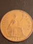 Стара монета 1 пени 1965г. Великобритания Кралица Елизабет втора 27263, снимка 2