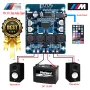 Висококачествен 2x45W 12V 24V Стерео Hi-Fi аудио Bluetooth Цифров усилвател Клас D мощен и компактен, снимка 3