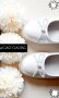 №23-№32, Бели официални обувки - Балеринки за момиче с панделка и камъчета ТОМ.М, снимка 1 - Детски обувки - 39540205