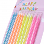 2765 Свещички за рожден ден, 10 броя, 13.5см, снимка 2