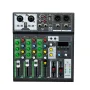 Смесителен пулт RP - MIX 6BT,DJ Mixer, Bluetooth, Usb player, 3 Band EQ, FX, Plug and Play , снимка 1