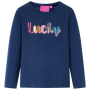 Детска тениска с дълъг ръкав, нейви синьо, 104（SKU:14065, снимка 1 - Детски тениски и потници - 44871693