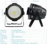 Par Lights Stage 100W COB Топли студени бели стробоскопи DMX DJ Lights Парти светлини за театрално п, снимка 3