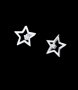 Sale Сребърни обеци с кристали"Stars with white little cristals"/нови, снимка 1 - Колиета, медальони, синджири - 44094391
