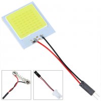 Крушка 48SMD COB бяла LED T10 автомобилна интериорна 12V лента крушк, снимка 1 - Аксесоари и консумативи - 27251343