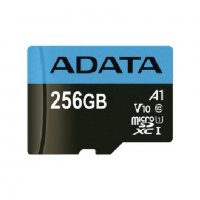 Карта памет 256GB microSDHC ADATA + SD Adapter, снимка 1 - USB Flash памети - 40108415