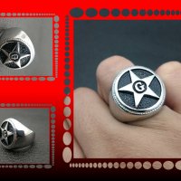 G Star Мъжки стоманен пръстен Stainless Steel 316L , снимка 7 - Пръстени - 27690532