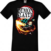 Мъжка тениска Demon Slayer Tanjiro Kamado 01,Анимация,игра,Празник,Повод,, снимка 2 - Тениски - 38075869