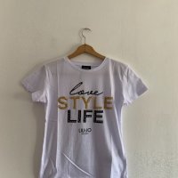 Liu Jo Бяла тениска, снимка 6 - Тениски - 26595393